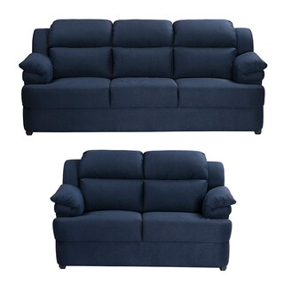 Foto 1 | Foto 1 | Sala Trinity Kendra Azul 2 Piezas (sofa Y Love)