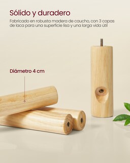 Foto 7 | Foto 7 | Vasagle Perchero De Madera Maciza Perchero De Pie Con 8 Ganchos Para Abrigo Blanco