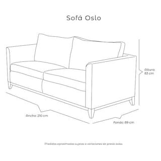 Foto 8 | Foto 8 | Sofá Dicasa Oslo Color Gris 3 Plazas