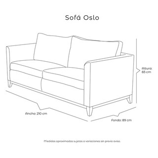 Foto 8 | Foto 8 | Sofá Dicasa Oslo Color Gris Carbón 3 Plazas