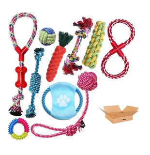 Foto 1 | Foto 1 | Set Juguetes De Cuerda Belug Para Perro Morder Paquete De 10pz Multicolor