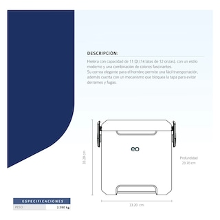 Foto 4 | Foto 4 | Hielera 14 Latas 10 L. Correa Ajustable Eo Safe Imports Esi-22323 Rosa