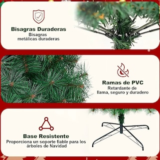 Foto 4 | Foto 4 | Árbol De Navidad Xtellar Pino Artificial 2.4m Tradicional