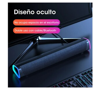 Foto 3 | Foto 3 | Bocina Pc Laptop Gamer Led Color Negro