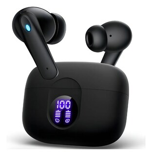 Foto 1 | Foto 1 | Audífonos Inalámbricos Bluetooth Doble Micrófono Cancelación Ruido Y Carga Rápida. Modelo Negro