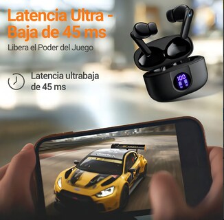 Foto 3 | Foto 3 | Audífonos Inalámbricos Bluetooth Doble Micrófono Cancelación Ruido Y Carga Rápida. Modelo Negro