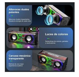 Foto 2 | Foto 2 | Bocina Bluetooth Portátil Mecánico Impermeable