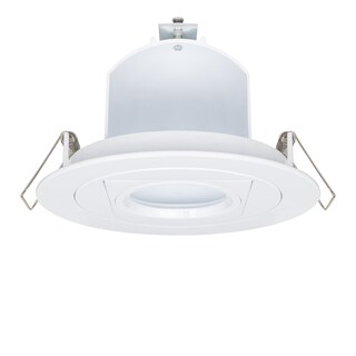 Foto 1 | Foto 1 | Estevez Luminario Empotrable Retráctil Circular Blanco Para Techo Con Portalámparas Gx5.3 Ip20