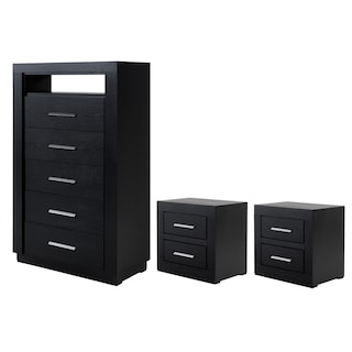 Foto 2 | Foto 2 | Set De Cajonera Con 5 Cajones Y 2 Burós Con 2 Cajones Color Chocolate - Madera Industrializada