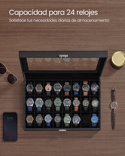 Foto 3 | Foto 3 | Estuche para Reloj Songmicshome Negro