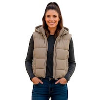 Chaleco Capitonado Britos Jeans Mujer Crop Sa2147