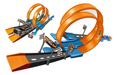 Foto 1 | Foto 1 | Juguete De Pista De Carros Con 6 Modelos De Coches Deportivo Modelo Amarillo