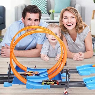 Foto 3 | Foto 3 | Juguete De Pista De Carros Con 6 Modelos De Coches Deportivo Modelo Amarillo