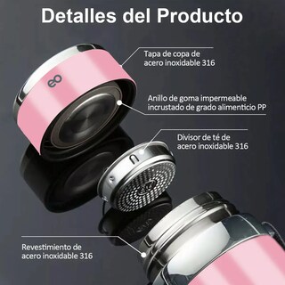 Foto 3 | Foto 3 | Termo Acero Inoxidable 1000ml Eo Safe Imports Esi-22306 Rosa