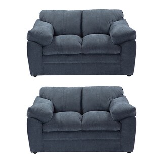 Foto 1 | Foto 1 | Sala Dicasa Aston Color Steel Blue 2 Piezas (2 Love Seat)