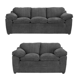 Foto 1 | Foto 1 | Sala Dicasa Aston Color Gris Oxford 2 Piezas (sofá + Love Seat)