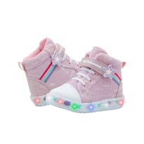 Tenis Con Luces Bubble Gummers Arlet L Rosa Para Niña Rosa