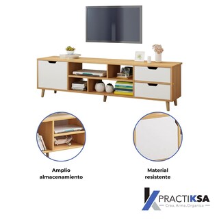 Foto 3 | Foto 3 | Mueble De Tv Mesa Modular Rack Pantalla Multifuncional Sala