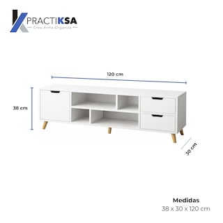Foto 4 | Foto 4 | Mueble De Tv Mesa Modular Rack Pantalla Multifuncional Sala