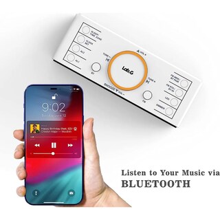 Foto 4 | Foto 4 | Reloj Lab.g Digital Radio Despertador Bluetooth Soporte Altavoz Blanco