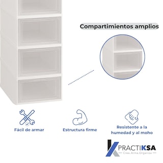 Foto 3 | Foto 3 | Zapatera Plegable Practiksa Moderna Zapatero Organizador
