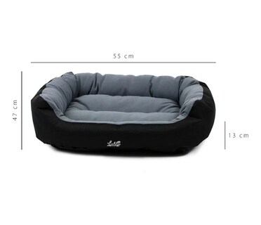 Foto 3 | Foto 3 | Cama Para Perro Lab.g Pets Apparel Negra / Gris Chica Resistente Negro