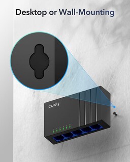 Foto 7 | Foto 7 | Conmutador De Red Cudy Gs105d De Escritorio Gigabit Sin Ventilador De 5 Puertos - Venta Internacional.