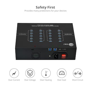 Foto 7 | Foto 7 | Hub Usb Siig De 20 Puertos Usb 3.0 Industrial Con Carga De 200 W - Venta Internacional.