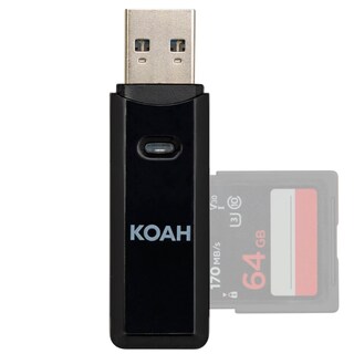 Foto 5 | Foto 5 | Lector De Tarjetas De Memoria Koah Pro 2 En 1 Usb 3.0 Para Sd Y Micro Sd - Venta Internacional.