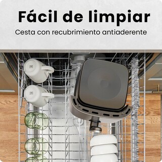 Foto 7 | Foto 7 | Freidora De Aire Digital Chefman Turbofry De 6 Cuartos Freidora De Aire Con Pantalla Táctil Con 4 Funciones De Cocción Botón H