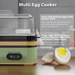 Foto 5 | Foto 5 | Evoloop - Olla De Huevos Rápida Eléctrica Capacidad De 6 Huevos Suave Mediano Hervida Cazador Furtivo Para Huevos Con Apaga
