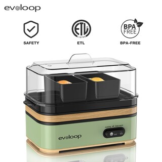 Foto 7 | Foto 7 | Evoloop - Olla De Huevos Rápida Eléctrica Capacidad De 6 Huevos Suave Mediano Hervida Cazador Furtivo Para Huevos Con Apaga