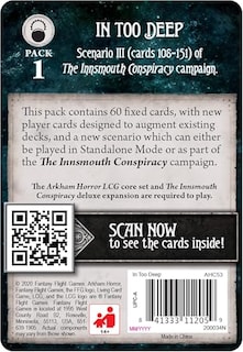 Foto 7 | Foto 7 | Arkham Horror The Card Game In Too Deep Mythos Pack – Desentraña La Conspiración Innsmouth Juego De Cartas Cooperative Living D