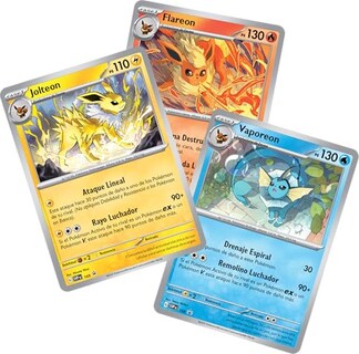 Foto 5 | Foto 5 | Pokémon Colección Con Póster De Escarlata Y Púrpura-evoluciones Prismáticas De Jcc (3 Paquetes De Mejora Y 3 Cartas Holográficas