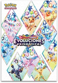 Foto 6 | Foto 6 | Pokémon Colección Con Póster De Escarlata Y Púrpura-evoluciones Prismáticas De Jcc (3 Paquetes De Mejora Y 3 Cartas Holográficas