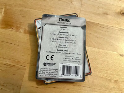 Foto 7 | Foto 7 | Cubierta De Facción Para Juegos De Sombreros A Cuadros Expansión Lista Para Jugar Para Juego De Cartas De Estrategia 2 Jugador