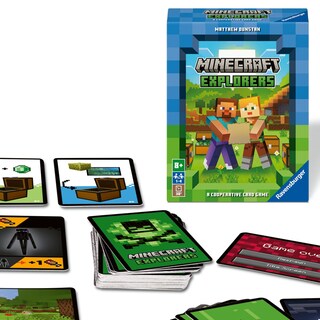 Foto 1 | Foto 1 | Ravensburger 21580 Minecraft Explorers – Juego De Cartas Cooperativo Para 1-4 Personas A Partir De 8 Años [azul Verde Gris P