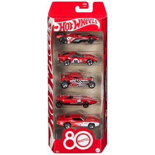 Foto 1 | Foto 1 | Hot Wheels Diecast Vehículo De Juguete Mattel 80 Aniversario Paquete De 5 Autos Para Niños De 3 Años En Adelante