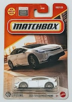 Matchbox 2023 Toyota Prius Prime Coche Fundido A Presión Escala 1:64 Blanco 102/125