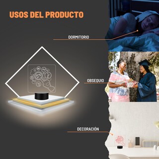 Foto 6 | Foto 6 | Artea 19 Lámpara De Ing.mecatrónica 3d lámpara De Profesiones lámpara Luz Nocturna Led lámpara Acrílico Luces Cambiantes lámpara