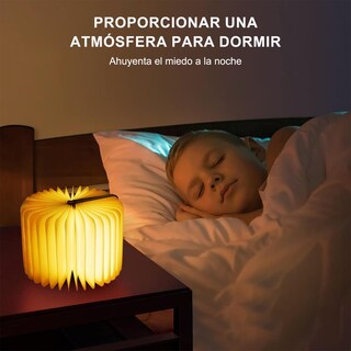 Foto 5 | Foto 5 | Ryewgrv Lámpara Plegable Nocturna Con Forma De Libro Regalo Creativo 9 Colores Led De Luz Ambiental Carga Usb Para Decoración