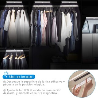 Foto 5 | Foto 5 | Luz De Closet Con Sensor De Movimiento - Luz De Noche Con 10 Focos Led Lámpara Portable Magnético Closet Iluminación Adherible C