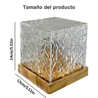 Foto 5 | Foto 5 | Proyector Lampara Con Ondas Oceánicas Lampara Cubo Calm Noche Lampara Efecto Agua 16 Colores De Efectos De Luz Led Rgb Con Con