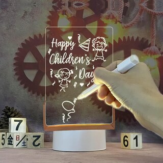 Foto 4 | Foto 4 | Yebgahj Tablero De Mensajes De Notas Brillantes Con Tablero Blanco Led Creativa Tablero Acrílico De Borrado En Seco Con Luz Co