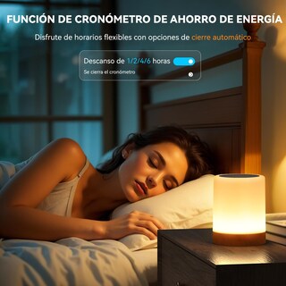 Foto 6 | Foto 6 | Luces De Noche Táctiles Recargables-13 Colores Led Smart Table Lamp lampara De Noche lampara De Mesa Rgb Night Light With Remote