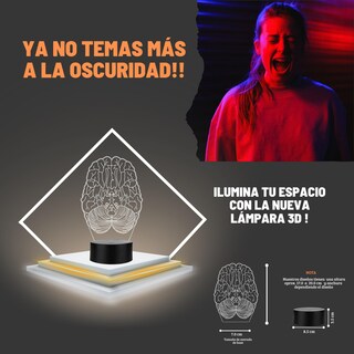Foto 4 | Foto 4 | Artea 19 Lámpara De Cerebro 3d lámpara Luz Nocturna Led figura Anatomía Humana lámpara Acrílico Luces Cambiantes luces De Noche