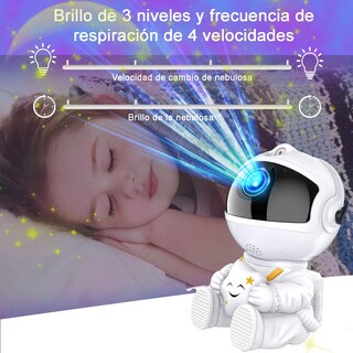 Foto 4 | Foto 4 | Tszcoo Proyector De Galaxias Y Estrellas Astronauta Proyector De Estrellas Luz De Noche Para Decoraciones Para Cuarto 8 Modo