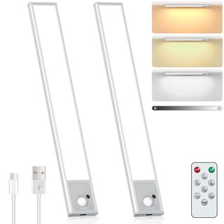 Foto 1 | Foto 1 | Sunsign Luz Nocturna Con Sensor De Movimiento 30cm Luz Led Con Control Remoto 56 Led Lampara Recargable Con 3 Colores Y Lumino