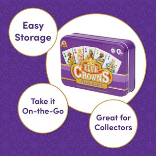 Foto 3 | Foto 3 | Set Five Crowns - Juego De Cartas De Estilo Rummy Favorito De La Noche De Juegos Para Adultos Y Niños Para Edades De 8 Años En