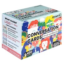 Prompta 400 Tarjetas De Conversación Para Compañeros De Trabajo – Divertido Juego 2 En 1 Para Trabajo – Tarjetas De Preguntas De